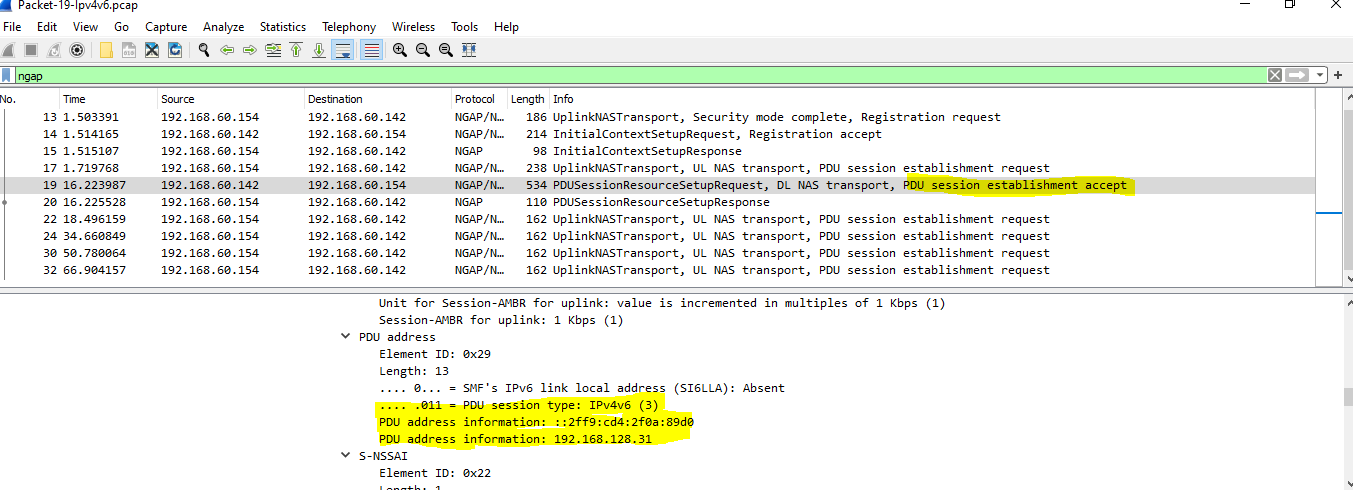 Allocation of IPv4v6 address
