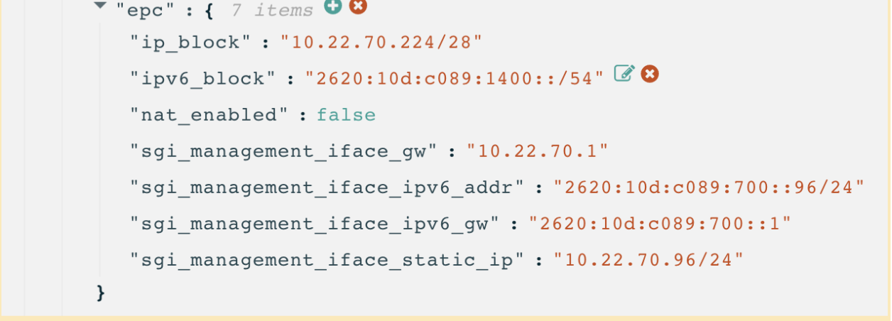 AGW SGi IPv6 configuration AGW SGi IPv6 configuration