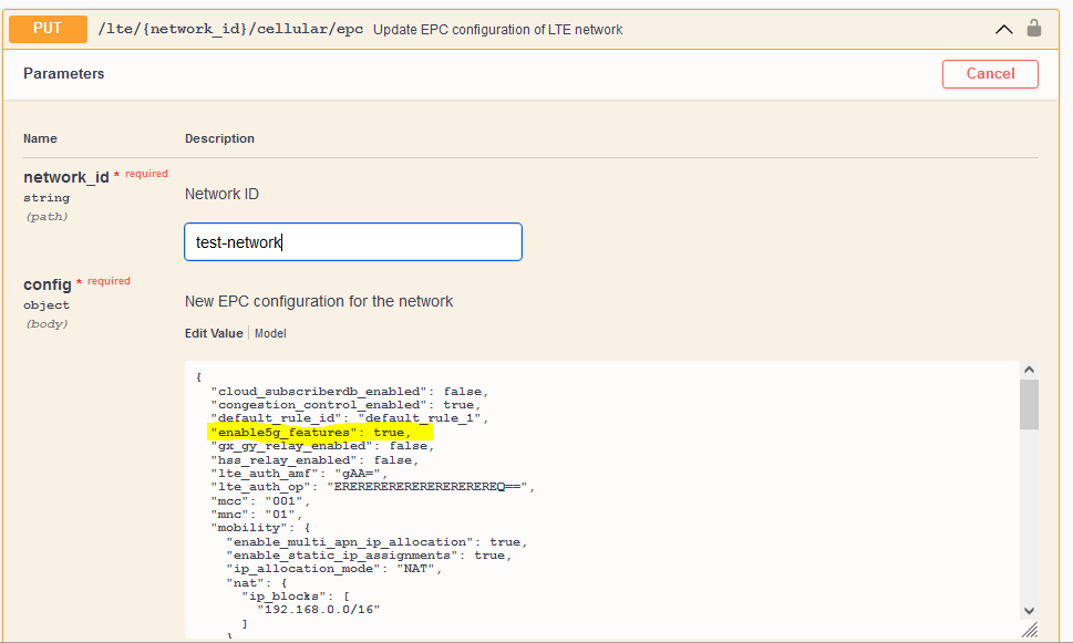 Enable 5G Feature set Integrated 5G sa enable 5F Feature set